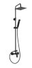 FERRO - Deszczownia VITTO BLACK VERDELINE z natryskiem i baterią  NP81-BVI7UVL-BL